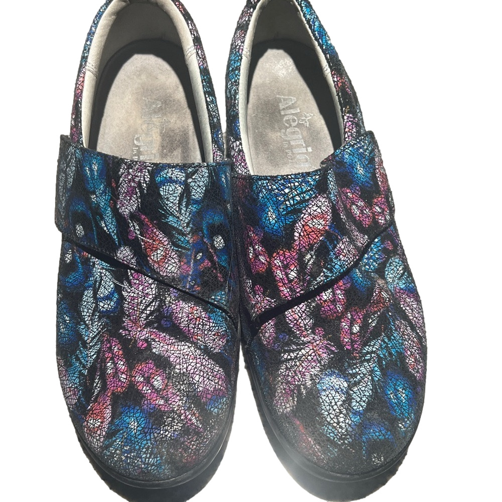ALEGRIA LAURYN women’s Sz 8 LAU-885W Clog Comfort Shoe Multicolor